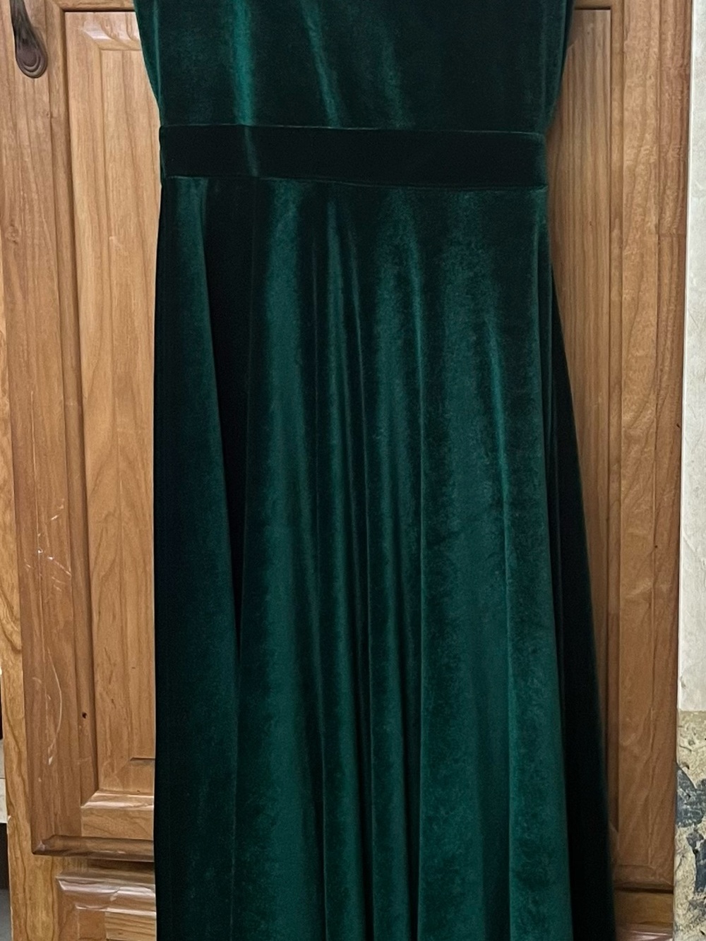 twobirds convertible velvet dress in emerald/forest green. Sz medium